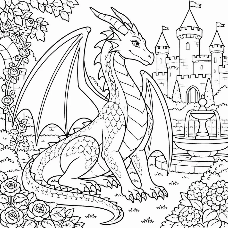 Obraz w stylu Coloring Book stworzony przez AI