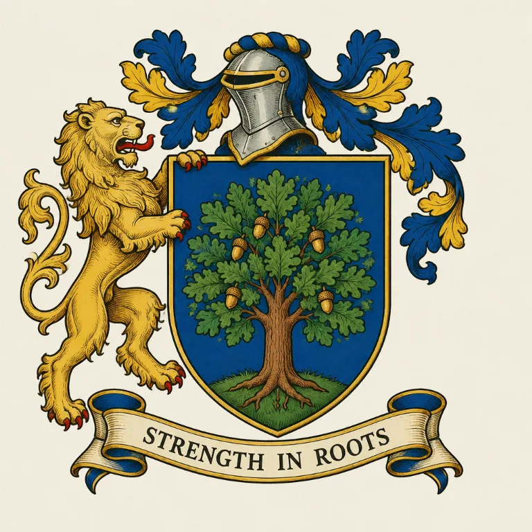 Obraz w stylu Family Crest stworzony przez AI