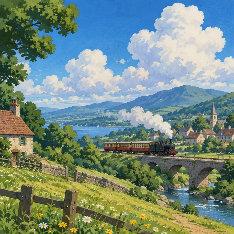Obraz w stylu Ghibli stworzony przez AI