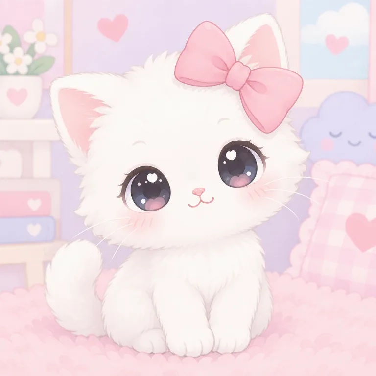 Obraz w stylu Hello Kitty stworzony przez AI
