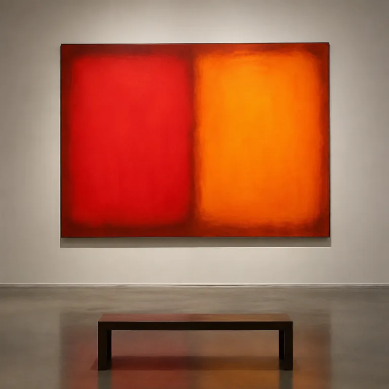 Obraz w stylu Mark Rothko stworzony przez AI