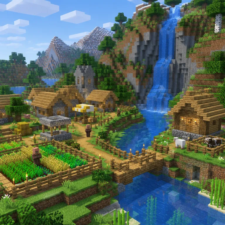 Obraz w stylu Minecraft stworzony przez AI