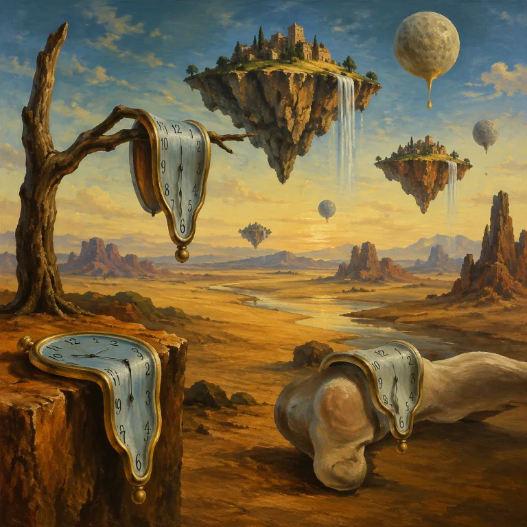 Obraz w stylu Salvador Dali stworzony przez AI