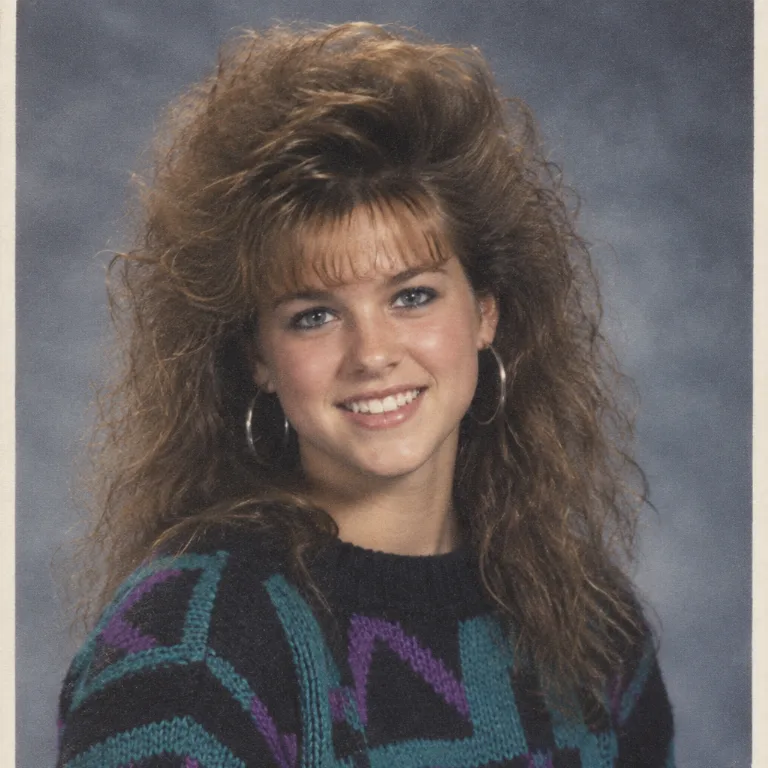 Obraz w stylu Yearbook Photo stworzony przez AI